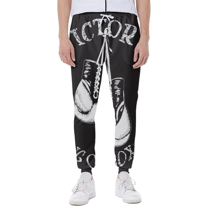 Victory King Of Boxing Print Scuba Joggers