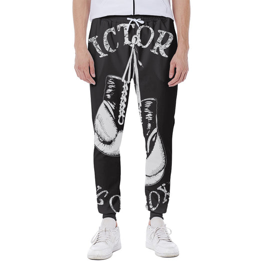 Victory King Of Boxing Print Scuba Joggers