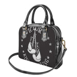 Victory King Of Boxing Print Shoulder Handbag