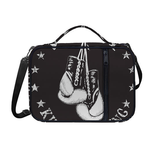 Victory King Of Boxing Print Shoulder Strap Bible Bag