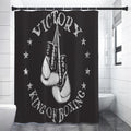 Victory King Of Boxing Print Shower Curtain