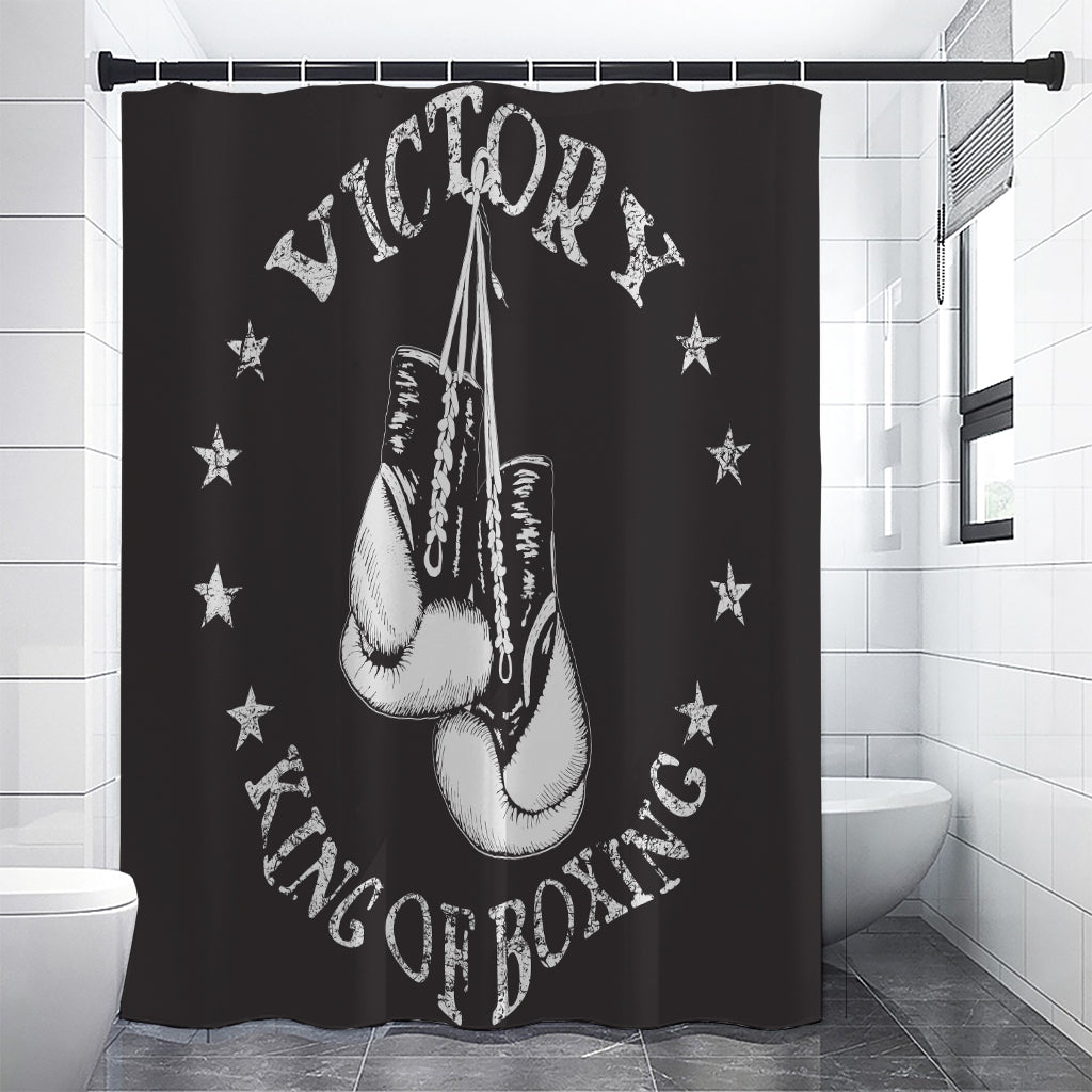 Victory King Of Boxing Print Shower Curtain
