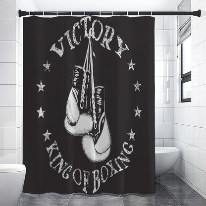 Victory King Of Boxing Print Shower Curtain