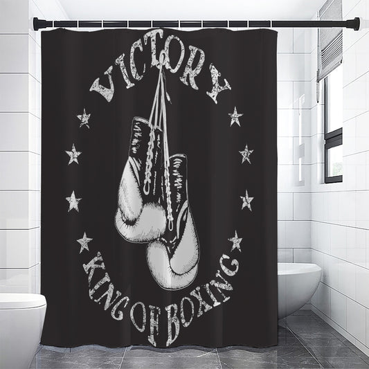 Victory King Of Boxing Print Shower Curtain