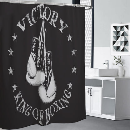 Victory King Of Boxing Print Shower Curtain