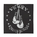 Victory King Of Boxing Print Silk Bandana