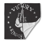 Victory King Of Boxing Print Silk Bandana