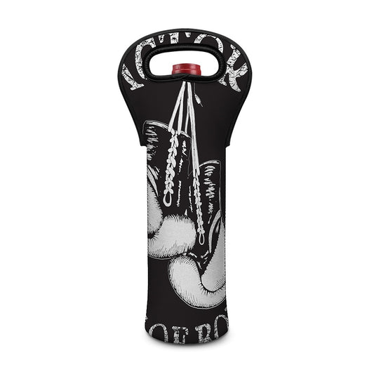 Victory King Of Boxing Print Single Neoprene Wine Tote