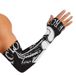 Victory King Of Boxing Print Sun Protection Arm Sleeves