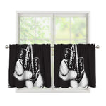 Victory King Of Boxing Print Tier Curtains