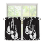 Victory King Of Boxing Print Tier Curtains