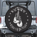 Victory King Of Boxing Print Tire Cover