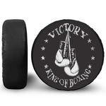 Victory King Of Boxing Print Tire Cover