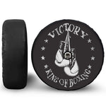 Victory King Of Boxing Print Tire Cover With Camera Hole
