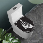 Victory King Of Boxing Print Toilet Lid Cover