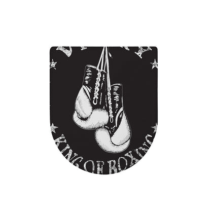 Victory King Of Boxing Print Toilet Lid Cover