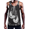 Victory King Of Boxing Print Men's Workout Tank Top
