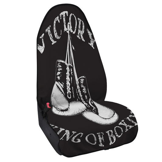 Victory King Of Boxing Print Waterproof Car Seat Cover