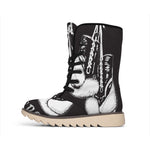 Victory King Of Boxing Print Winter Boots