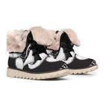Victory King Of Boxing Print Winter Boots