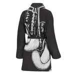 Victory King Of Boxing Print Women's Bathrobe