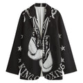 Victory King Of Boxing Print Women's Blazer