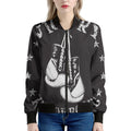 Victory King Of Boxing Print Women's Bomber Jacket