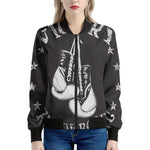 Victory King Of Boxing Print Women's Bomber Jacket