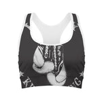 Victory King Of Boxing Print Women's Sports Bra