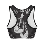 Victory King Of Boxing Print Women's Sports Bra