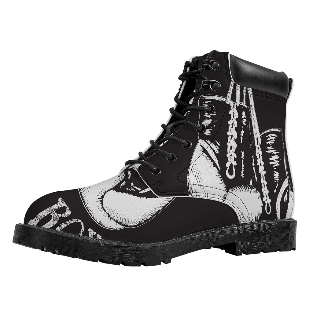 Victory King Of Boxing Print Work Boots