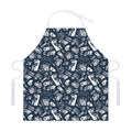 Video Game Devices Pattern Print Adjustable Apron