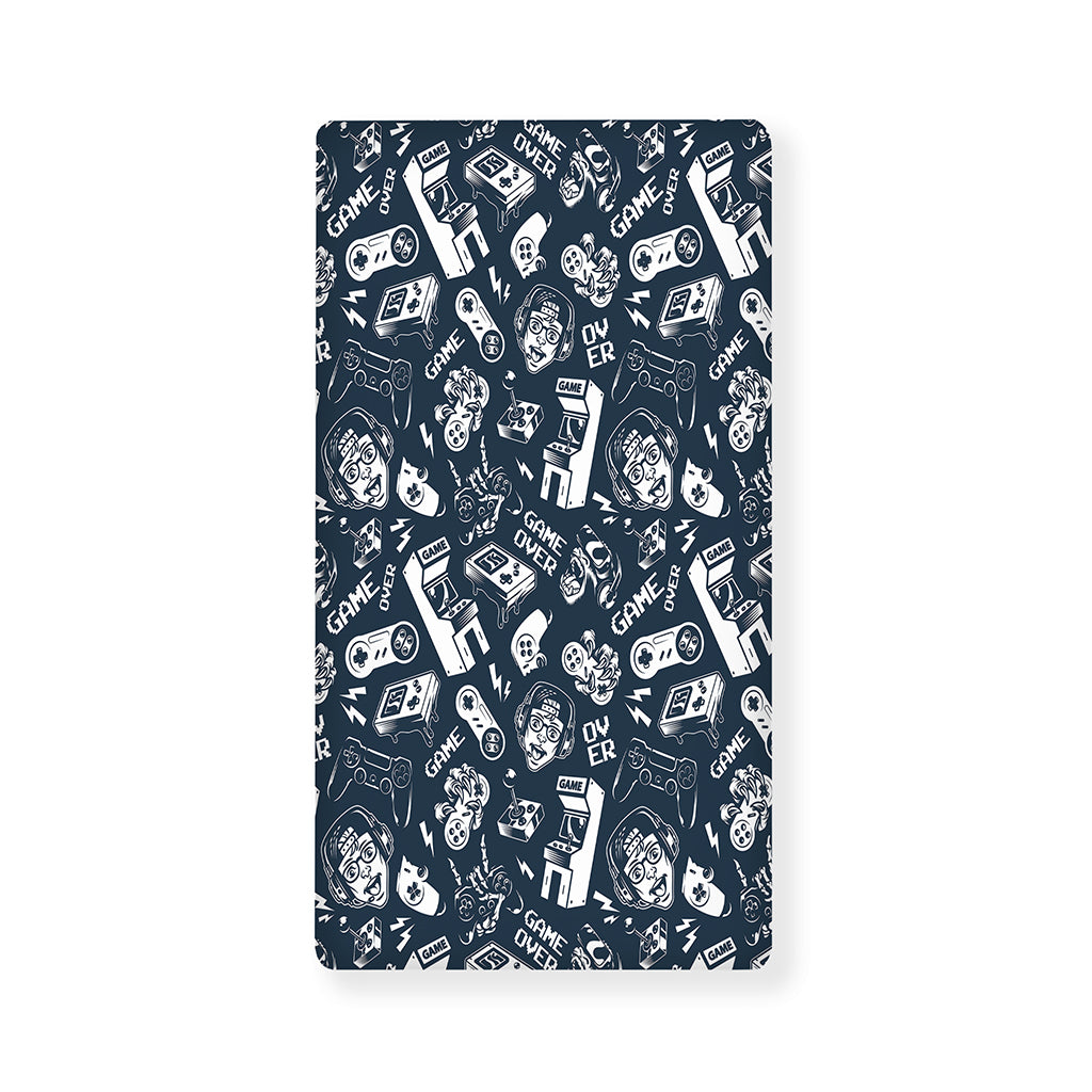 Video Game Devices Pattern Print Baby Crib Sheet