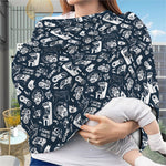 Video Game Devices Pattern Print Baby Seat Cover