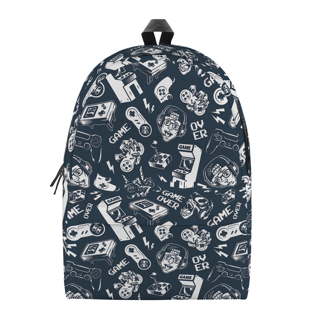 Video Game Devices Pattern Print Backpack