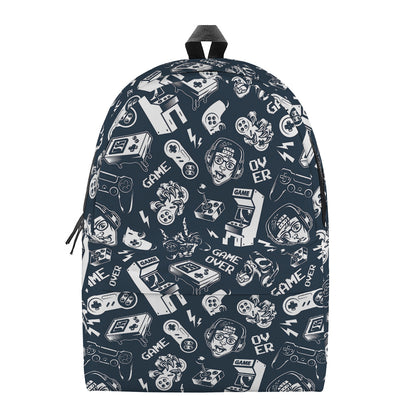 Video Game Devices Pattern Print Backpack
