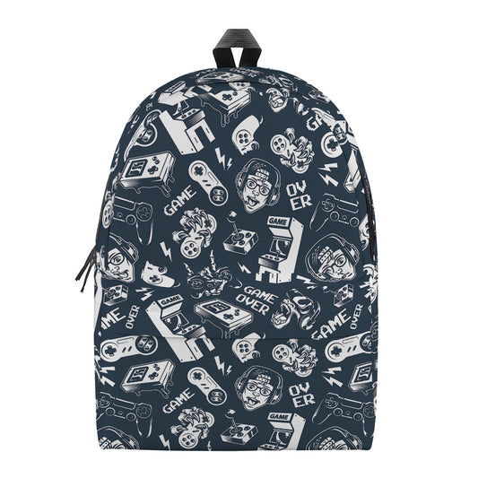 Video Game Devices Pattern Print Backpack