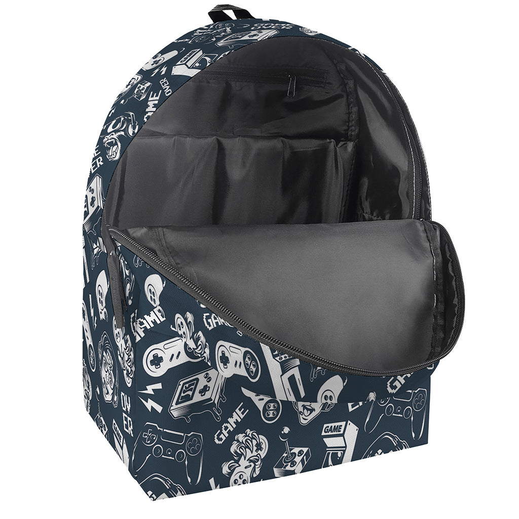 Video Game Devices Pattern Print Backpack