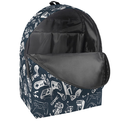Video Game Devices Pattern Print Backpack