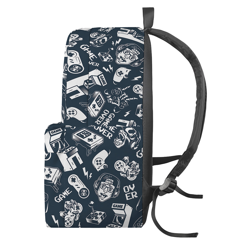 Video Game Devices Pattern Print Backpack