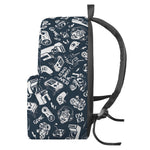 Video Game Devices Pattern Print Backpack