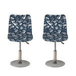 Video Game Devices Pattern Print Bar Stool Covers