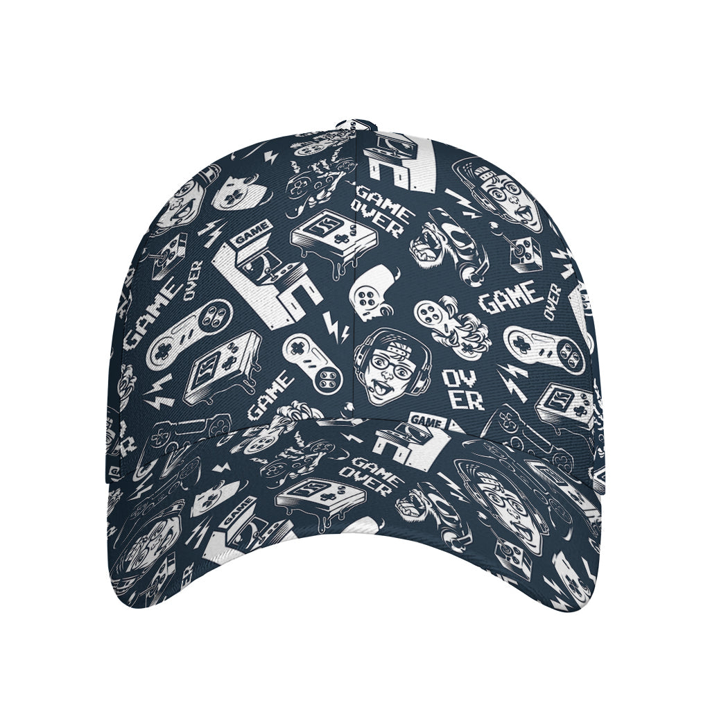 Video Game Devices Pattern Print Baseball Cap