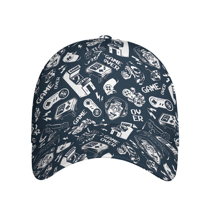 Video Game Devices Pattern Print Baseball Cap