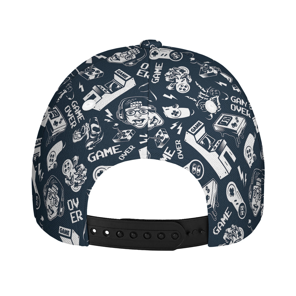 Video Game Devices Pattern Print Baseball Cap