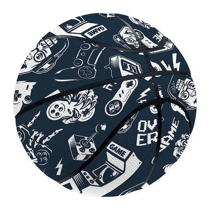 Video Game Devices Pattern Print Basketball