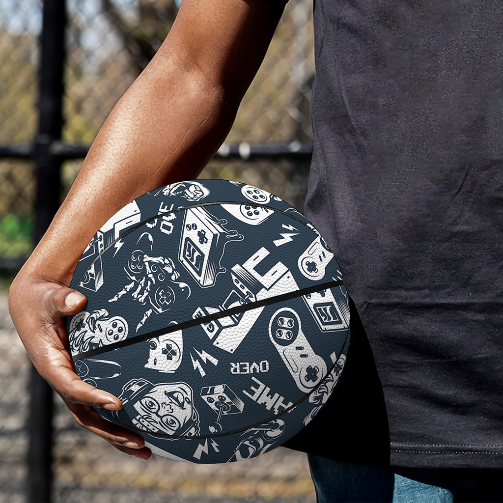 Video Game Devices Pattern Print Basketball