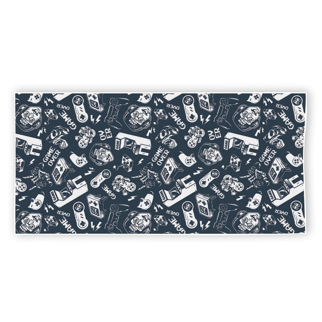 Video Game Devices Pattern Print Beach Towel