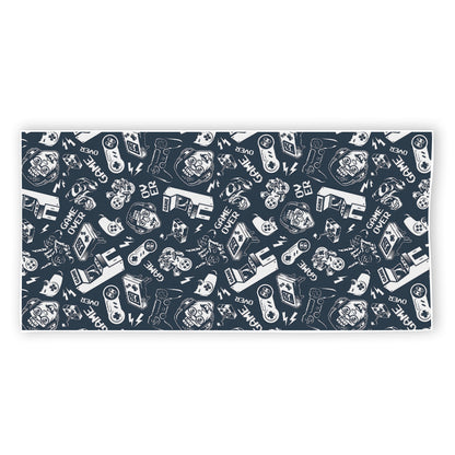 Video Game Devices Pattern Print Beach Towel