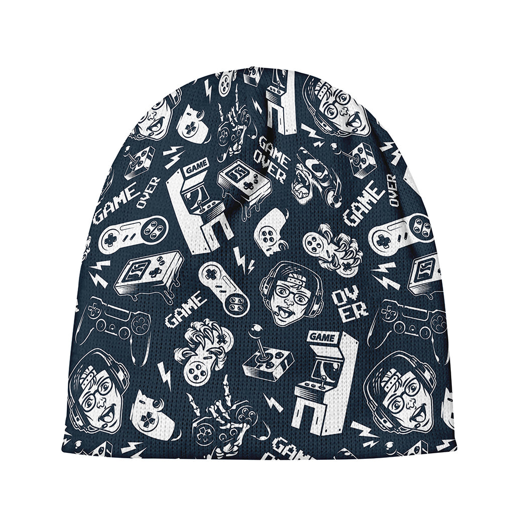 Video Game Devices Pattern Print Beanie